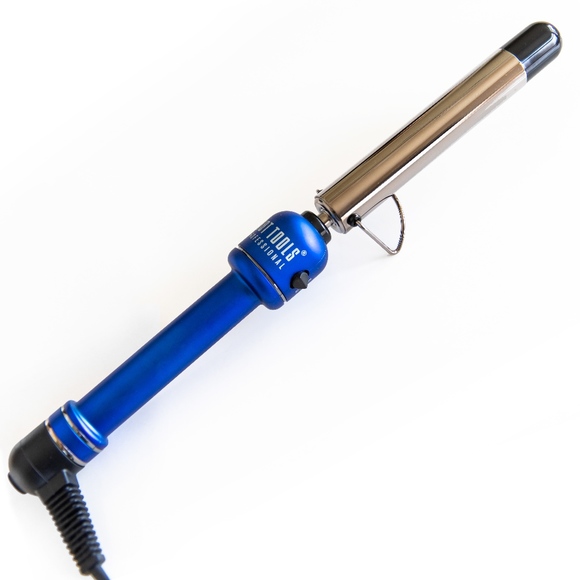 hot tools blue titanium curling iron